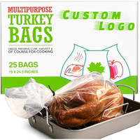 Sacs de cuisson au four en PET sur mesure, transparents, pour dinde, prix de gros, fournisseur