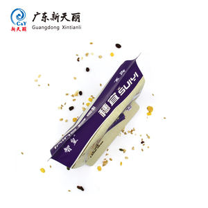 <span class=keywords><strong>Sac</strong></span> à fond plat à huit côtés avec fermeture éclair, imprimé avec un logo personnalisé, pour l'emballage alimentaire, pour le lait de coco, la farine d'avoine - Product Image 6