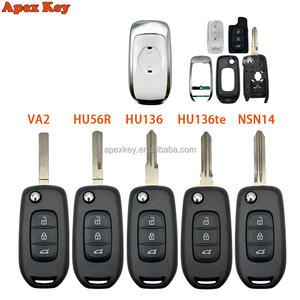 Carcasa de llave remota plegable de 3 botones para Renault Megane 3, Dacia Duster, Kadjar, Captur, Symbol, FCC ID: CWTWB1G767 - Product Image 1