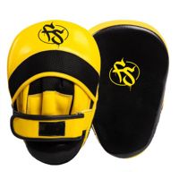 Mitaines de frappe incurvées professionnelles en PU et protège-dents pour le kick-boxing, le MMA et l'entraînement de boxe