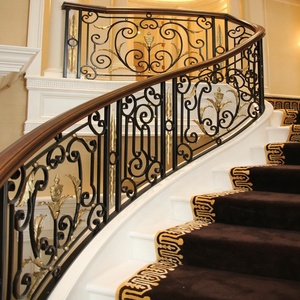 <span class=keywords><strong>Ringhiere</strong></span> <span class=keywords><strong>per</strong></span> Scale in Ferro Battuto Antiche Facili da Installare, Design a Tubo <span class=keywords><strong>per</strong></span> Ville e Hotel, Costruzione in Acciaio Durevole - Product Image 6
