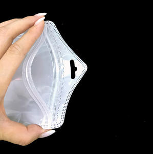 Kantong plastik laminasi depan transparan untuk paket casing ponsel ritsleting dapat ditutup kembali hadiah kecil kantong kemasan perhiasan - Product Image 6