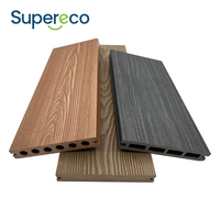 Planche de terrasse en WPC imperméable, terrasse composite d'extérieur pour jardin et patio