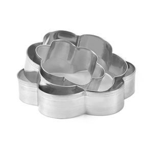 12-Piece Set Eco-Friendly Oven Safe Stainless Steel DIY Cake Mold Baking Sugar Tools Biscuits Cut Steamed <b>Bread</b> Cookies Cookie - Product Image 3