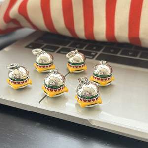 Perle en argent pur S925, design féminin unique, pendentif tour à souhaits multicouche, accessoire pour pulls, composants de bijoux - Product Image 5