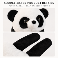 Bracelets slap en peluche en gros, jouets fantaisie à enrouler en forme de panda et d'animaux pour assortiments de cadeaux de détail