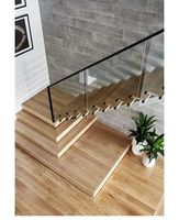 Escaliers en bois de noyer pour sols intérieurs, marches d'escalier portables en bois, marches d'escalier flottantes en bois