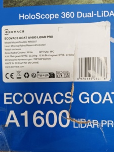 Cortacésped Robótico ECOVACS GOAT A1600 LIDAR PRO, 32V, Inalámbrico, con Cuchilla Rotatoria para Mulching, Sistema de Navegación Dual LiDAR - Product Image 2