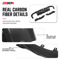 Diffuseur arrière en fibre de carbone véritable style SQ pour BMW Série 4 G22 G23 Coupé Cabriolet 2021+ Kit carrosserie pare-chocs arrière