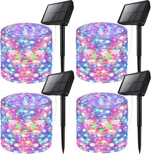 Luces Solares <span class=keywords><strong>de</strong></span> <span class=keywords><strong>Navidad</strong></span> <span class=keywords><strong>con</strong></span> Cable <span class=keywords><strong>de</strong></span> Cobre, Guirnalda <span class=keywords><strong>de</strong></span> Luces LED Solares para Jardín, Patio, Árbol, Fiesta, Iluminación Exterior Impermeable - Product Image 6