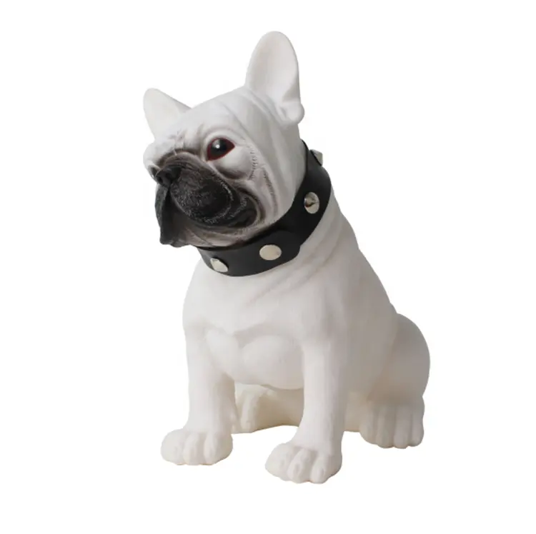 TWSかわいいカスタマイズOEMブルドッグポータブル犬の頭TFカード付きワイヤレスブルートゥーススピーカー