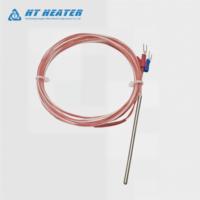 Sensor Suhu RTD PT100 3 Kawat Industri 4x100mm Kelas A Probe Baja Tahan Karat Termokopel Platinum untuk Autoklaf Uap