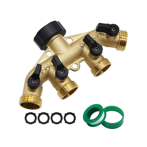 Высококачественный латунный 4-ходовой коллектор с 3/4 "гнездовым коннектором и клапанным 3/4" штекер BSP - Product Image 2