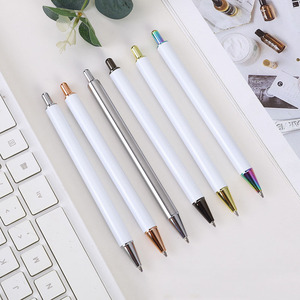 <span class=keywords><strong>Bolígrafo</strong></span> <span class=keywords><strong>de</strong></span> <span class=keywords><strong>Gel</strong></span> <span class=keywords><strong>de</strong></span> Lujo 2026, <span class=keywords><strong>Blanco</strong></span>, con Punta <span class=keywords><strong>de</strong></span> Bala, <span class=keywords><strong>de</strong></span> Acero Inoxidable, Retráctil, Personalizable con Logotipo - Product Image 5