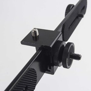 Barre transversale en métal pour trois caméras, 27 cm, à dégagement rapide, pour trépied, équipement de diffusion en direct - Product Image 3