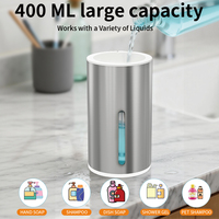 Distributeur automatique de savon liquide IPX5, sans contact, rechargeable par USB, distributeur intelligent de savon pour les mains, à fixer au mur, pour la cuisine, savon à vaisselle
