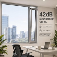 Ventanas de Aluminio Modernas Antirrobo con Apertura Abatible y Oscilobatiente, Rotura de Puente Térmico y Microventilación de Alta Circulación de Aire