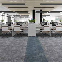 Pp 50x50 Carreau de moquette de bureau commercial Carreaux de moquette modulaires en PVC pour bureau commercial Usine OEM