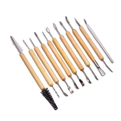 Diy Klei Sculpting Tools Eenvoudige Houten Klei Modellering Tools Fabriek Directe Levering Carving Tool Set