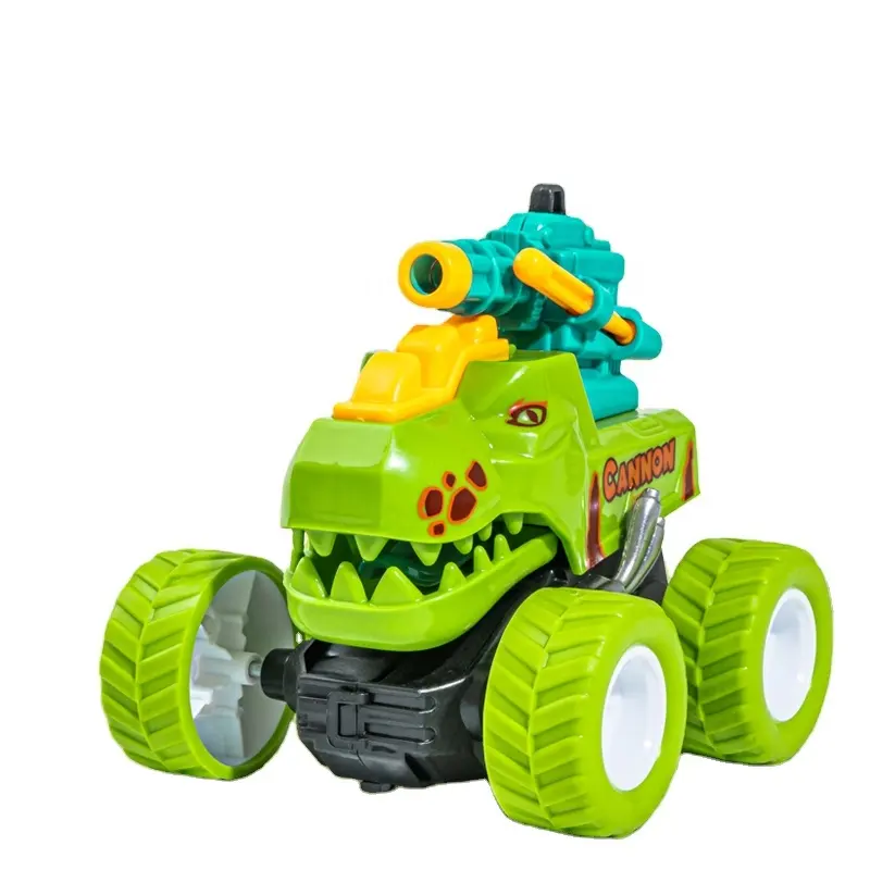 Catapulta de dinosaurio para niños, juguete de coche de inercia, acrobático, rotación vertical de 360 grados, venta al por mayor