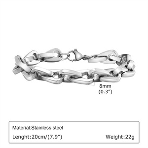 2023 Hot Sale Titanium Steel Cuban Link Bike Chain Bracelet for <b>Men</b> Retro Style Wholesale for Wedding Party or Gift Ideas - Product Image 5