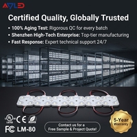 Module LED professionnel, haute efficacité jusqu'à 150Lm/W, puces SMD2835 haute puissance pour signalétique haut de gamme