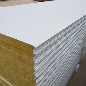 Factory price rock wool  EPS foam  polyurethane galvanized color steel sandwich panel composite board