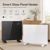 Chauffage Électrique Portable de Qualité Supérieure 1000W 2000W avec Panneau en Verre, Chauffage Rapide et Température Réglable – Vente en Gros