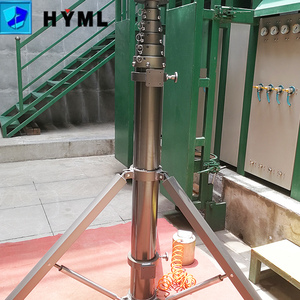 Mástil de bloqueo de pasador de anillo de alta estabilidad con trípode Aluminio industrial y poste de luz para aplicaciones cuadradas al aire libre - Product Image 4