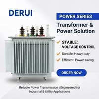 Transformateur immergé dans l'huile triphasé 50Hz 35kV 380V en cuivre/aluminium 10kVA-150kVA Prix usine Personnalisé