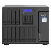 QNAP TVS-h1688X NAS Empresarial de Escritorio, Almacenamiento Híbrido de 16 Bahías, Estación de Trabajo Todo en Uno, Colaboración Multimedia 4K, Virtualización