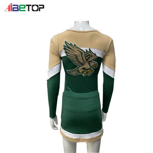 ملابس رقص التشجيع للفتيات بتصميم مرصع بالأحجار الكريمة، أزياء كرنفال برازيلية، زي موحد 2025، تنانير من القماش - Product Image 2