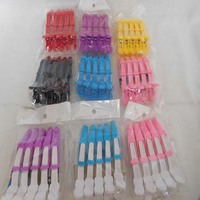 Outils de coiffure de vente directe d'usine pince crocodile, pince à bec de canard, pince à cheveux teinture et repassage pince fixe en gros