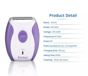 <span class=keywords><strong>Rasoir</strong></span> Épilateur Corporel Kemei KM-280R pour Femme, Type Ressort, Idéal pour Usage Domestique et Automobile - Product Image 2