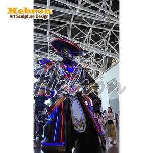 Nuevo Modelo 2026 con Envío Gratuito, Elegante Traje de <span class=keywords><strong>Robot</strong></span> LED, Disfraz de <span class=keywords><strong>Robot</strong></span> Gigante para Fiestas, Disfraz de DJ para Fiestas - Product Image 3