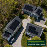 Panneaux solaires HJT à demi-cellules bifaciaux à haute efficacité en silicium monocristallin de type N entièrement noirs 465W 400W 500W 600W pour système