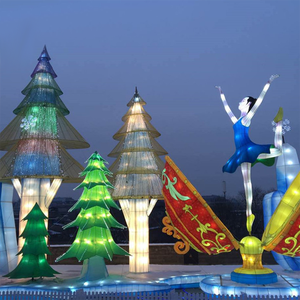 Prix de gros extérieur étanche joyeux Noël signe grand extérieur éclairé spectacle lanterne prix pour joyeux Noël projet - Product Image 6