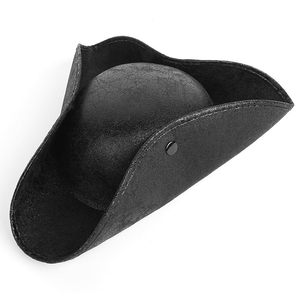 Chapeau de <span class=keywords><strong>pirate</strong></span> vintage SOLPOP pour Halloween, accessoires de fête, tricorne marron pour femmes, costume de Jack en cuir synthétique pour hommes - Product Image 3