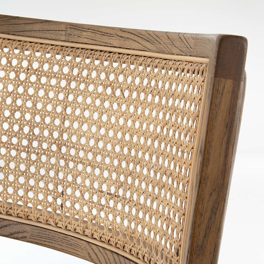Restaurant dining room chair curved home furniture Cheap Natural Rattan Cane Counter Bar Stools