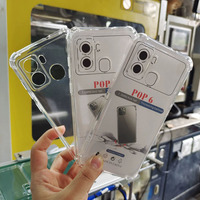 Coque de téléphone portable antichoc en TPU souple en gros étui de téléphone portable pour TECNO pop 8