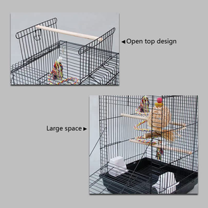 Sıcak satış metal kuş kafesi üreme kafesi kuş kafesi <span class=keywords><strong>stand</strong></span>ı ile kanarya evcil hayvan kafesi ev - Product Image 5