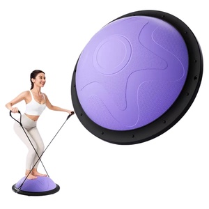 Pelota de <span class=keywords><strong>Equilibrio</strong></span> Semicircular a Prueba de Explosiones, Pelota de Yoga con Cuerda Elástica de 46 cm, Pelota de <span class=keywords><strong>Equilibrio</strong></span> Semicircular para Yoga y Pilates - Product Image 1