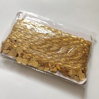 3cm Laser Sequin Golden Tassel Lace Trim Vêtements de danse Accessoires LT2421B