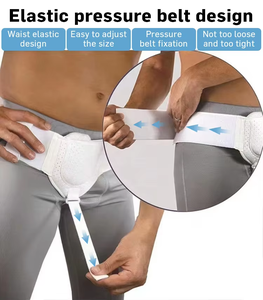 Bande de soutien du corps ajustable élastique personnalisée pour hommes pour hernie inguinale Bande de soutien pour hernie inguinale - Product Image 5