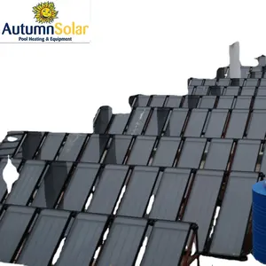 Système de chauffage solaire de piscine en plastique, gain d'énergie, monté sur le toit