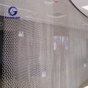 2024 Hot Phong Cách 304 thép không gỉ chainmail Vòng lưới trang trí tấm rèm cho xây dựng trang trí - Product Image 5