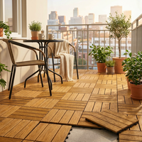 Planche de terrasse extérieure en WPC solide, imperméable, antidérapante, écologique, co-extrusion, grain de bois, pour jardin, piscine