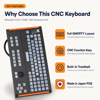Nouveau clavier d'opérateur CNC original Mitsubishi FCU7-YZ082 QWERTY avec trackball et touches de fonction CNC, fabriqué au Japon, expédition rapide