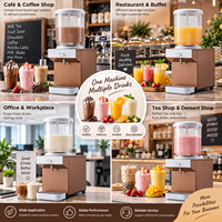 Distributeur de boissons froides commercial à réservoir unique pour limonade et café glacé, facile à nettoyer, idéal pour cafés et buffets