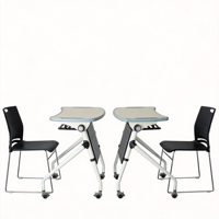 Bureau d'école ergonomique moderne en métal pour étudiants avec tiroir à livres et patère, hauteur réglable, anti-pincement, pour utilisation en classe